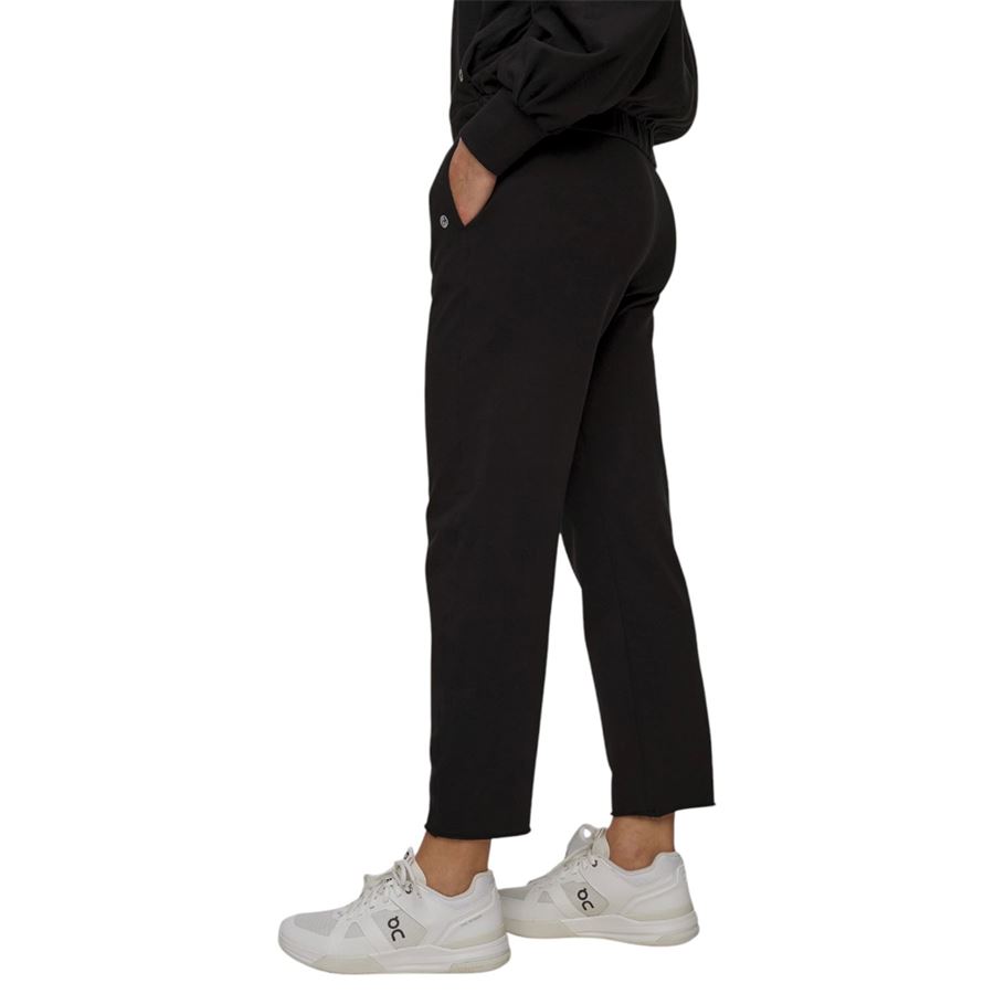 Pantalone tuta in felpa con dettagli in lino da donna Deha | D2244510009